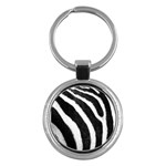 Zebra Key Chain (Round)