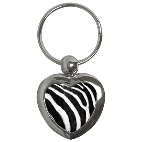 Zebra Key Chain (Heart) from ArtsNow.com Front