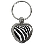 Zebra Key Chain (Heart)