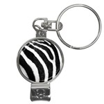 Zebra Nail Clippers Key Chain