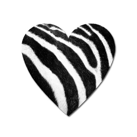 Zebra Magnet (Heart) from ArtsNow.com Front