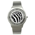 Zebra Stainless Steel Watch