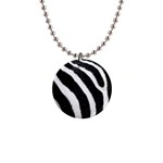 Zebra 1  Button Necklace