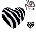 Zebra Multi-purpose Cards (Heart)