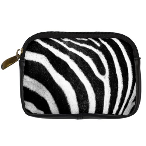 Zebra Digital Camera Leather Case from ArtsNow.com Front