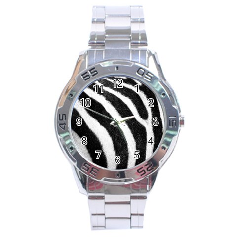 Zebra Stainless Steel Analogue Men’s Watch from ArtsNow.com Front