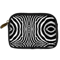 Zebra Digital Camera Leather Case from ArtsNow.com Front