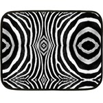 Zebra Mini Fleece Blanket(Two Sides)