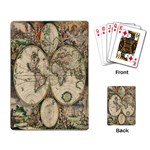 world-map1689 Playing Cards Single Design