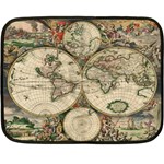 world-map1689 Mini Fleece Blanket(Two Sides)