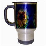 Water Lily Travel Mug (Silver Gray)