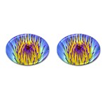 Water Lily Cufflinks (Oval)