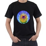 Water Lily Black T-Shirt