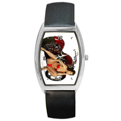 Red Hot Cruiser Barrel Style Metal Watch from ArtsNow.com Front