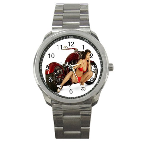 Red Hot Cruiser Sport Metal Watch from ArtsNow.com Front