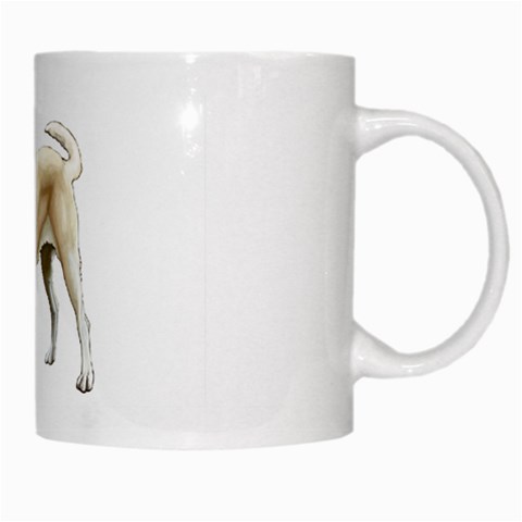 BW Yellow Labrador Retriever Dog Gifts White Mug from ArtsNow.com Right