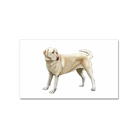 BW Yellow Labrador Retriever Dog Gifts Sticker Rectangular (100 pack) from ArtsNow.com Front