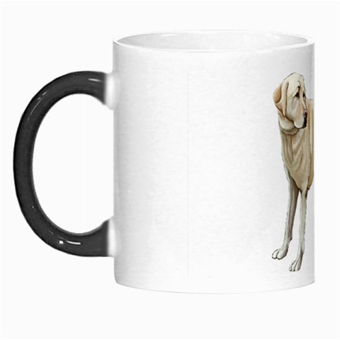 BW Yellow Labrador Retriever Dog Gifts Morph Mug from ArtsNow.com Left