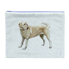 BW Yellow Labrador Retriever Dog Gifts Cosmetic Bag (XL) from ArtsNow.com Front