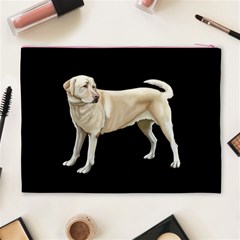 BW Yellow Labrador Retriever Dog Gifts Cosmetic Bag (XL) from ArtsNow.com Back