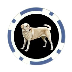 Yellow Labrador Retriever Poker Chip Card Guard from ArtsNow.com Back