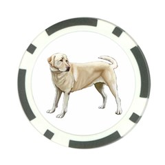 Yellow Labrador Retriever Poker Chip Card Guard (10 pack) from ArtsNow.com Front