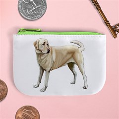 Yellow Labrador Retriever Mini Coin Purse from ArtsNow.com Front