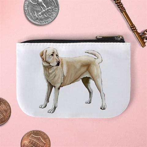 Yellow Labrador Retriever Mini Coin Purse from ArtsNow.com Back