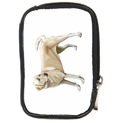 Yellow Labrador Retriever Compact Camera Leather Case from ArtsNow.com Front