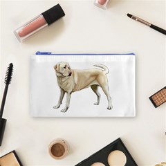 Yellow Labrador Retriever Cosmetic Bag (Small) from ArtsNow.com Front