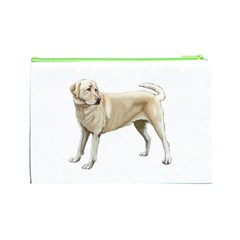 Yellow Labrador Retriever Cosmetic Bag (Large) from ArtsNow.com Back