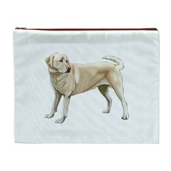 Yellow Labrador Retriever Cosmetic Bag (XL) from ArtsNow.com Front