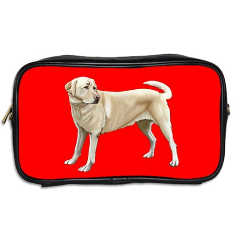 Yellow Labrador Retriever Toiletries Bag (Two Sides) from ArtsNow.com Back