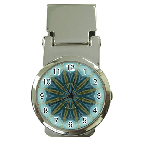 Circle of Blue Light Money Clip Watch from ArtsNow.com Front