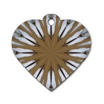 Light Feathers Dog Tag Heart (Two Sides)