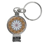 Silver Light Nail Clippers Key Chain