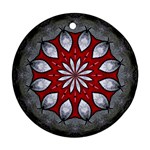 Red and Silver Ornament (Round)