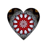 Red and Silver Magnet (Heart)