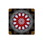 Red and Silver Magnet (Square)