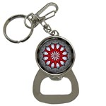 Red and Silver Bottle Opener Key Chain