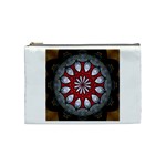 Red and Silver Cosmetic Bag (Medium)