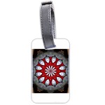 Red and Silver Luggage Tag (two sides)