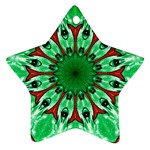 Green Eye Flower Ornament (Star)