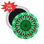 Green Eye Flower 2.25  Magnet (100 pack) 