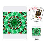 Green Eye Flower Playing Cards Single Design