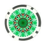 Green Eye Flower Poker Chip Card Guard (10 pack)