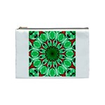 Green Eye Flower Cosmetic Bag (Medium)