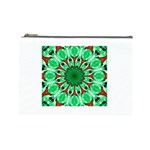 Green Eye Flower Cosmetic Bag (Large)