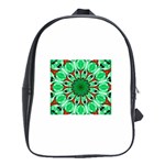 Green Eye Flower School Bag (Large)