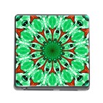 Green Eye Flower Memory Card Reader with Storage (Square)